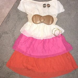 Gianni Bini Size Small Color-block Sundress